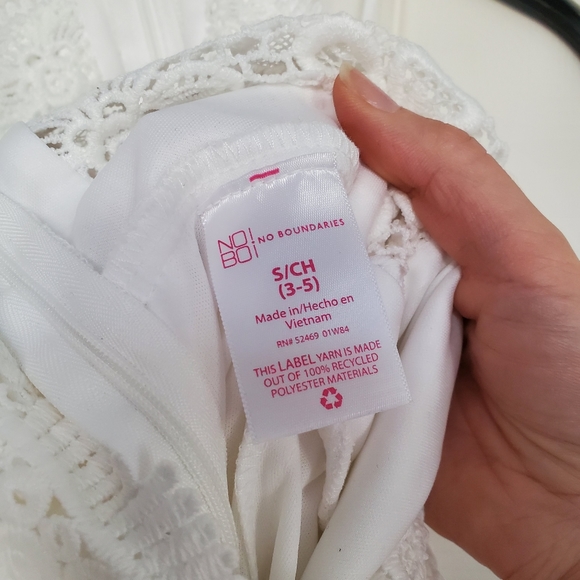 NWT No Boundaries Crochet White Maxi Dress size small - Picture 13 of 13